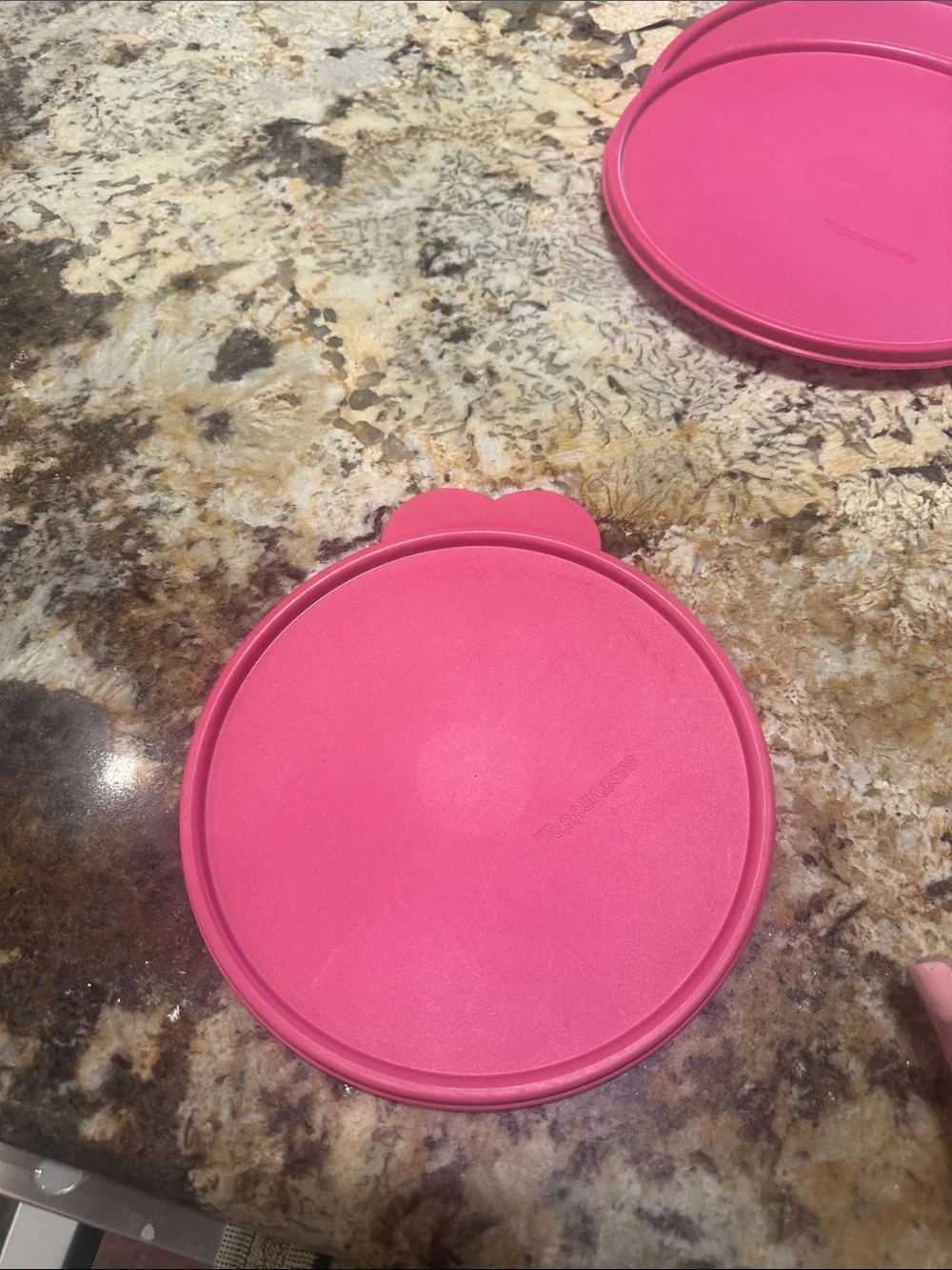 Tupperware White Round Lid/Container Base